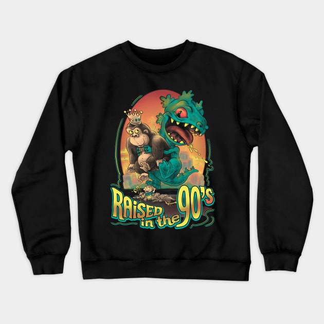 Raised in the 90s Crewneck Sweatshirt by WeaselPop